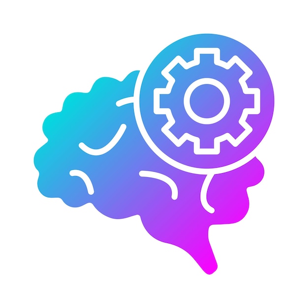 El icono vectorial de psicología se puede usar para el conjunto de iconos de habilidades para la vida