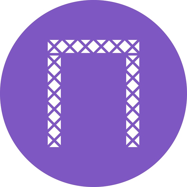 El icono vectorial de la puerta de Dubai se puede usar para el conjunto de iconos de Dubai