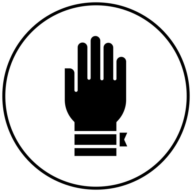 El icono vectorial de la pulsera de conciencia puede usarse para el icono de quimioterapia