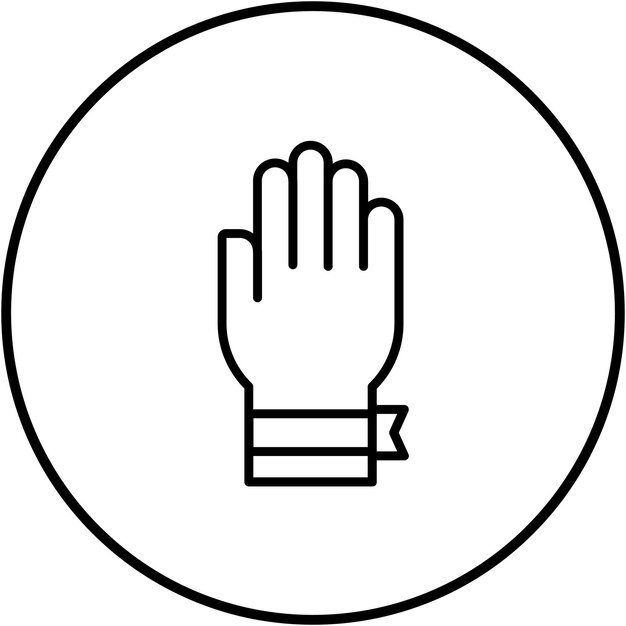 El icono vectorial de la pulsera de conciencia puede usarse para el icono de quimioterapia