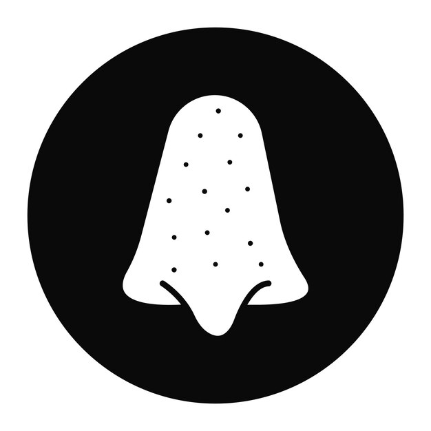 El icono vectorial de puntos negros se puede utilizar para el conjunto de iconos de cuidado de la piel