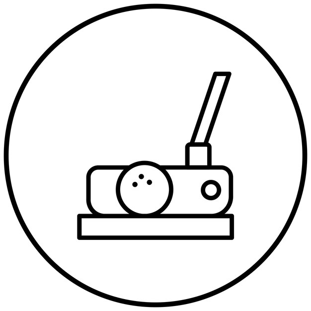 El icono vectorial del putter se puede usar para el conjunto de iconos de golf