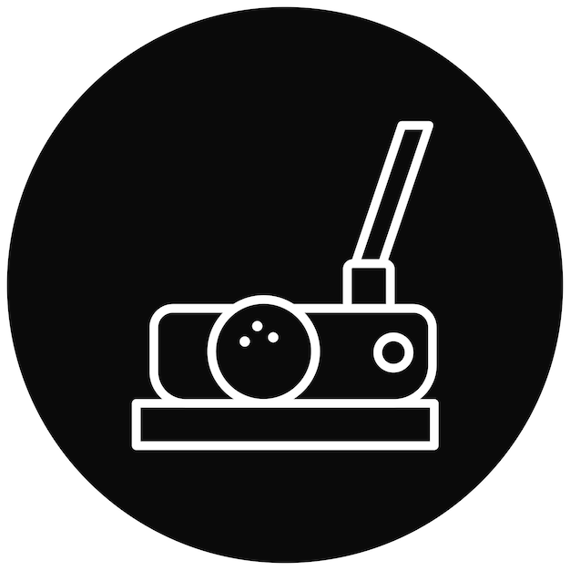 El icono vectorial del putter se puede usar para el conjunto de iconos de golf