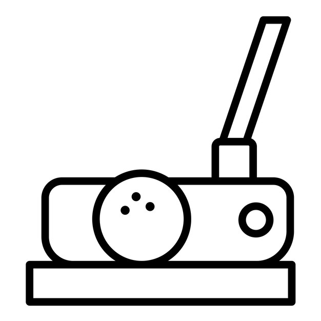 El icono vectorial del putter se puede usar para el conjunto de iconos de golf