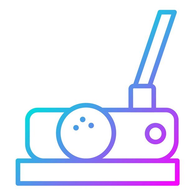 El icono vectorial del putter se puede usar para el conjunto de iconos de golf