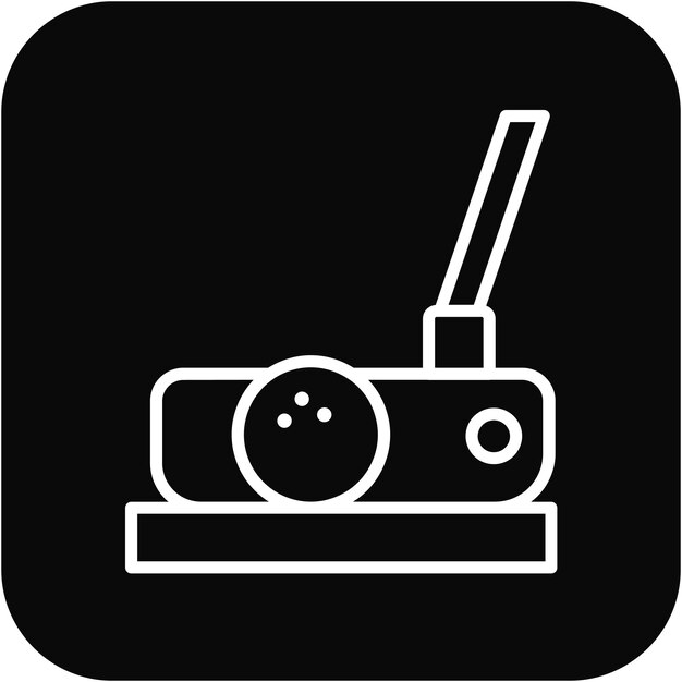 El icono vectorial del putter se puede usar para el conjunto de iconos de golf