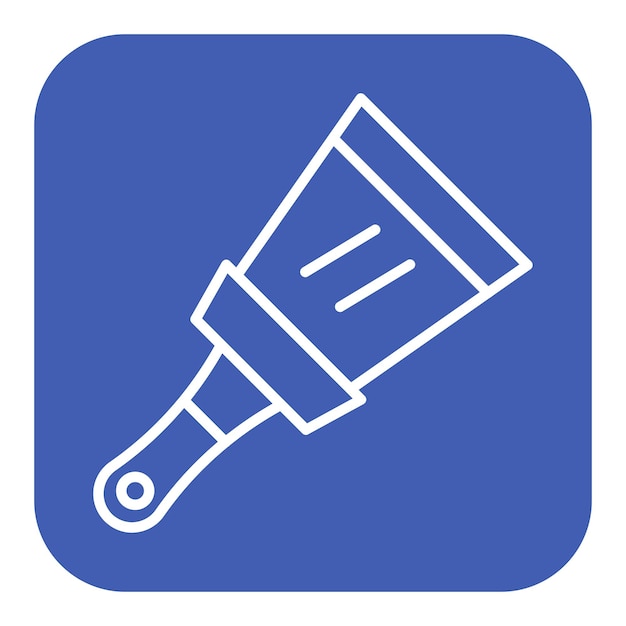 El icono vectorial de Putty Knife se puede usar para el conjunto de iconos de mejoras para el hogar