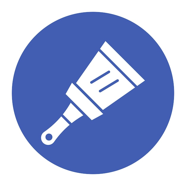 El icono vectorial de Putty Knife se puede usar para el conjunto de iconos de mejoras para el hogar