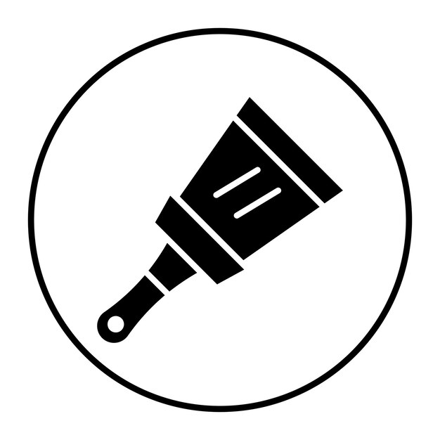 El icono vectorial de Putty Knife se puede usar para el conjunto de iconos de mejoras para el hogar
