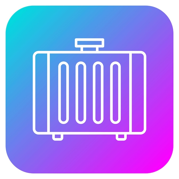 El icono vectorial del radiador se puede utilizar para el conjunto de iconos de reparación de automóviles