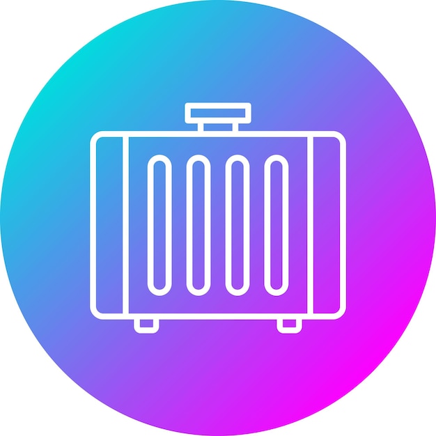 El icono vectorial del radiador se puede utilizar para el conjunto de iconos de reparación de automóviles