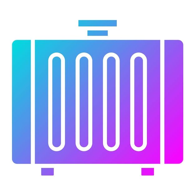 El icono vectorial del radiador se puede utilizar para el conjunto de iconos de reparación de automóviles
