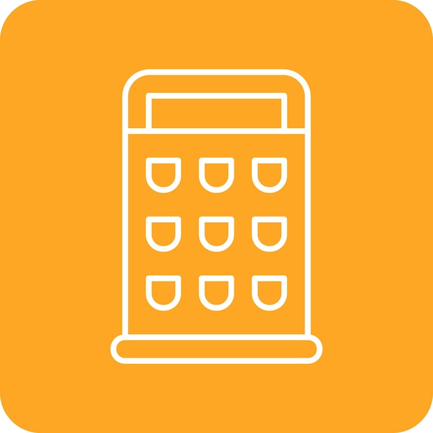El icono vectorial del rastrillo se puede usar para el conjunto de iconos de la panadería