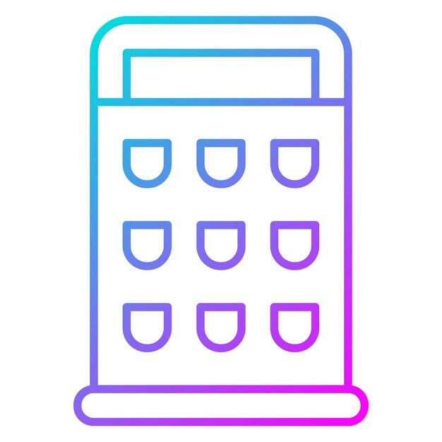 El icono vectorial del rastrillo se puede usar para el conjunto de iconos de la panadería