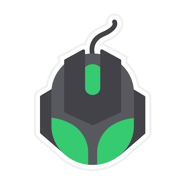 El icono vectorial del ratón de juego se puede usar para el conjunto de iconos de juegos en línea