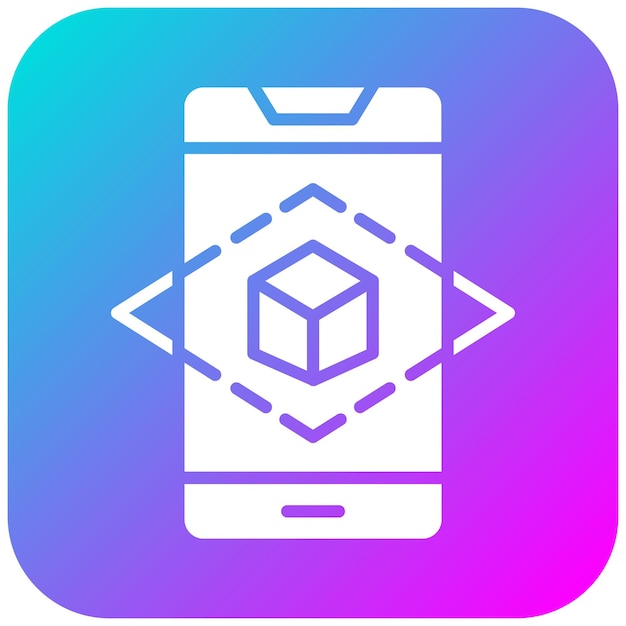 El icono vectorial de realidad aumentada se puede utilizar para el conjunto de iconos de realidad virtual
