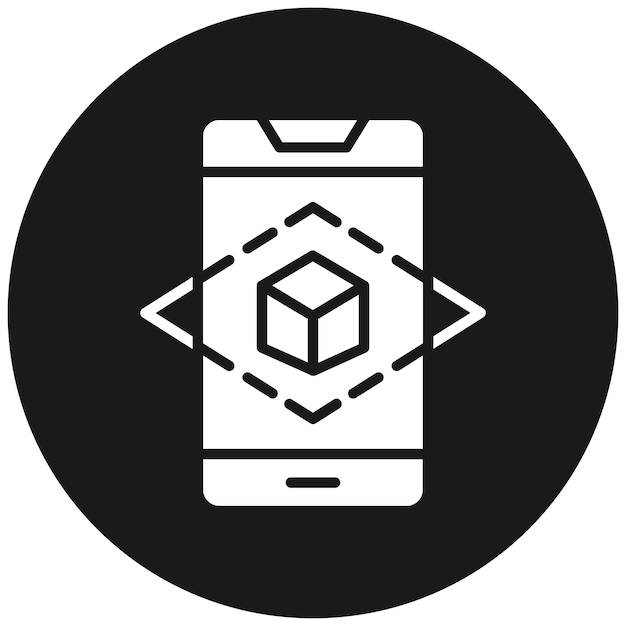 El icono vectorial de realidad aumentada se puede utilizar para el conjunto de iconos de realidad virtual