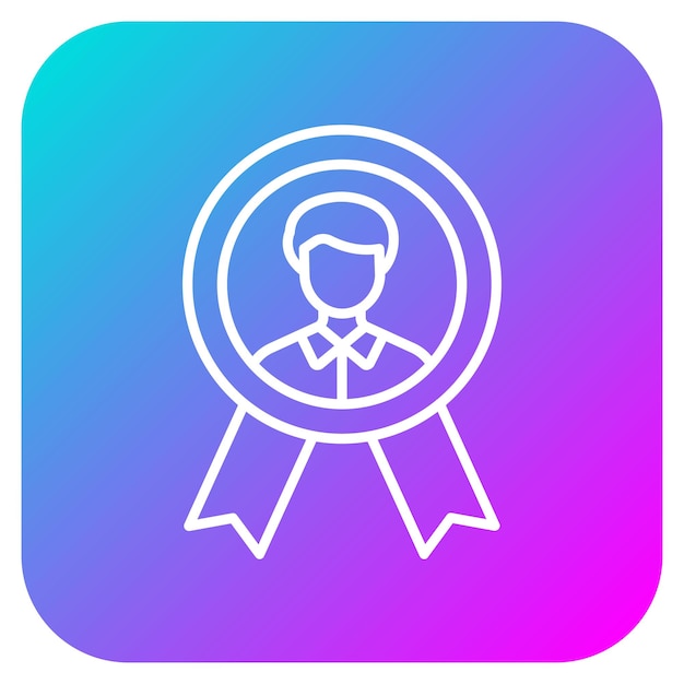 El icono vectorial de recompensas a los empleados se puede utilizar para el conjunto de iconos de recursos humanos
