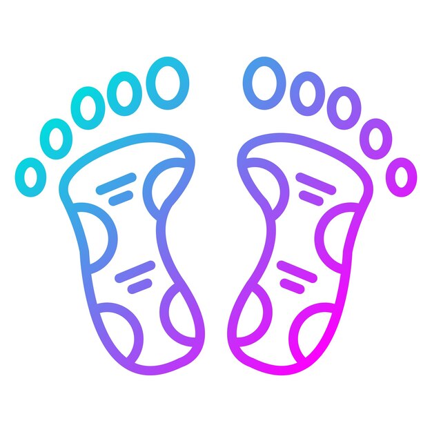 El icono vectorial de reflexología se puede utilizar para el conjunto de iconos de Spa