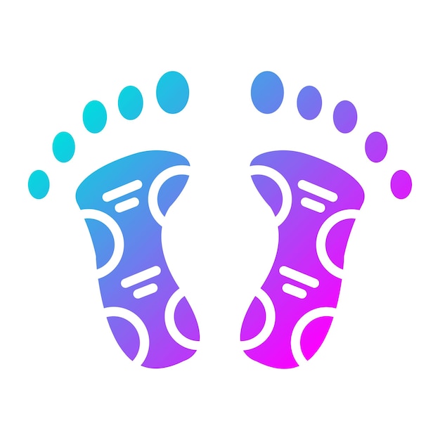 El icono vectorial de reflexología se puede utilizar para el conjunto de iconos de Spa