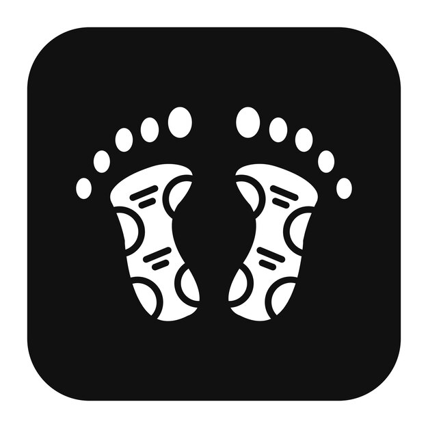 El icono vectorial de reflexología se puede utilizar para el conjunto de iconos de Spa