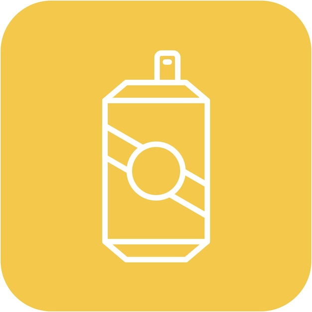 El icono vectorial de refrescos se puede usar para el conjunto de iconos de Beach Resort