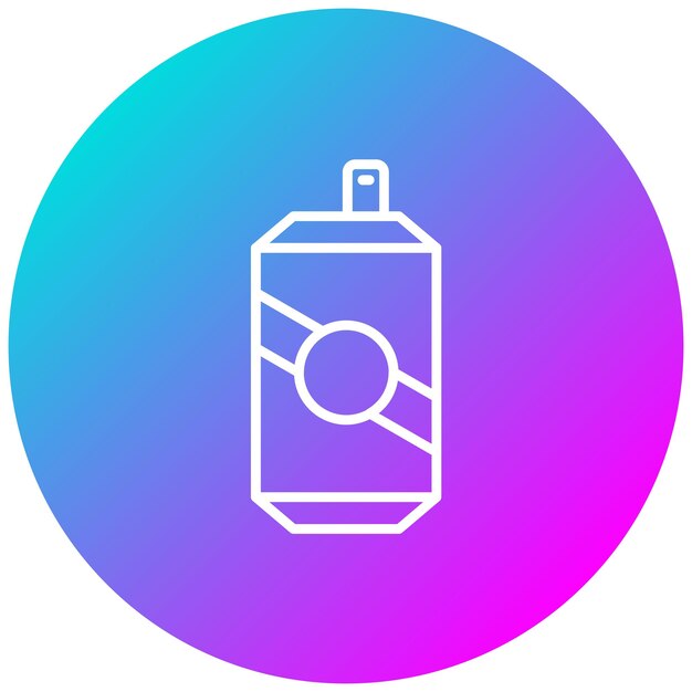 El icono vectorial de refrescos se puede usar para el conjunto de iconos de Beach Resort
