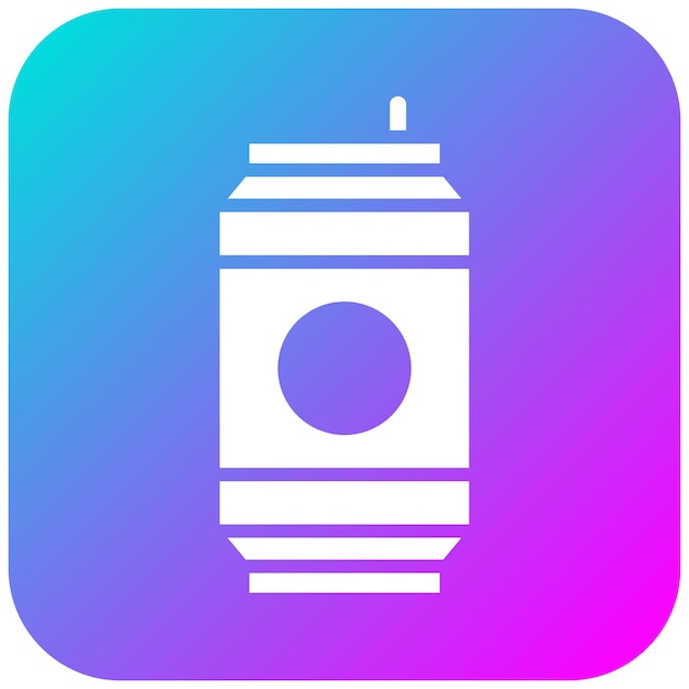 El icono vectorial de refrescos se puede usar para el conjunto de iconos de bebidas