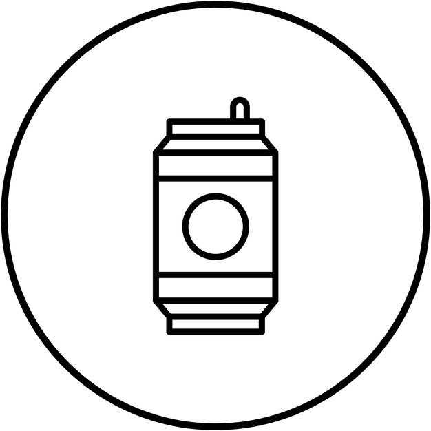 El icono vectorial de refrescos se puede usar para el conjunto de iconos de bebidas