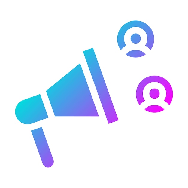 El icono vectorial de relaciones públicas se puede utilizar para el conjunto de iconos de marketing digital
