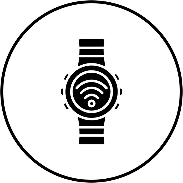 El icono vectorial del reloj inteligente se puede utilizar para el conjunto de iconos de tecnología