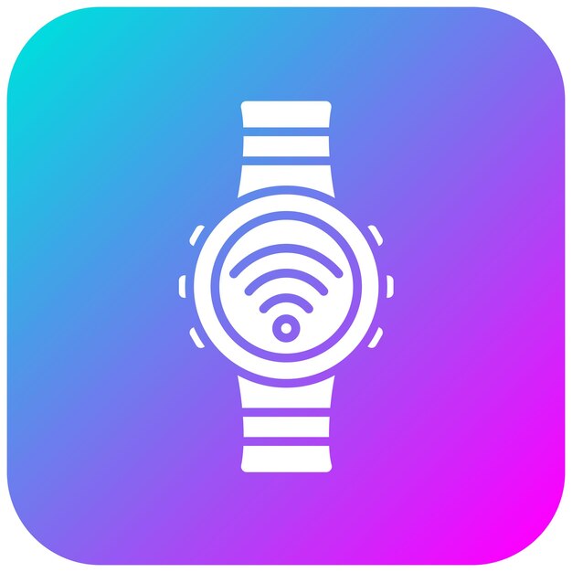 El icono vectorial del reloj inteligente se puede utilizar para el conjunto de iconos de tecnología