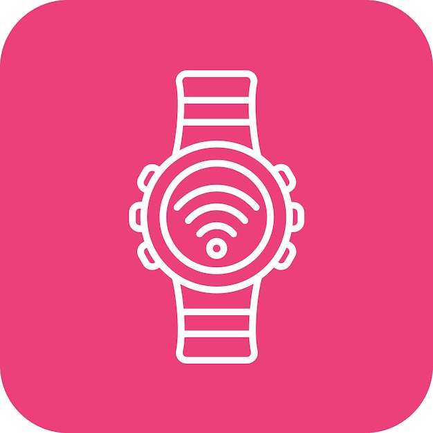 El icono vectorial del reloj inteligente se puede utilizar para el conjunto de iconos de tecnología