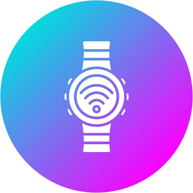 El icono vectorial del reloj inteligente se puede utilizar para el conjunto de iconos de tecnología