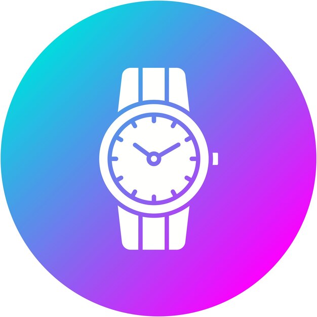 El icono vectorial del reloj de muñeca se puede usar para el conjunto de iconos de Smart City