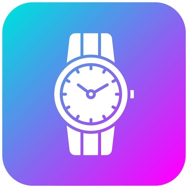 El icono vectorial del reloj de muñeca se puede usar para el conjunto de iconos de Smart City