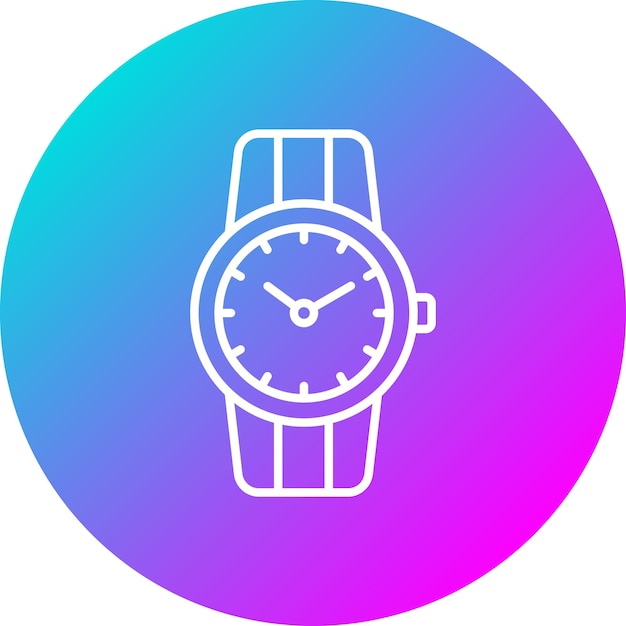 El icono vectorial del reloj de muñeca se puede usar para el conjunto de iconos de Smart City