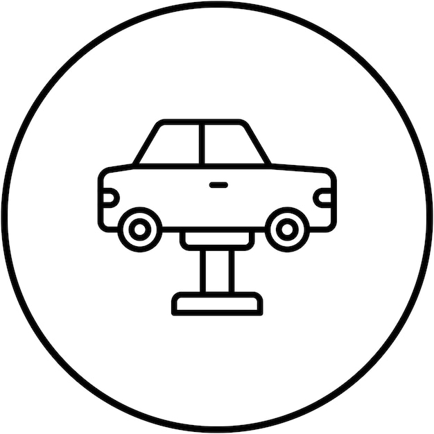 El icono vectorial de reparación de automóviles se puede usar para el conjunto de iconos del Día del Trabajo