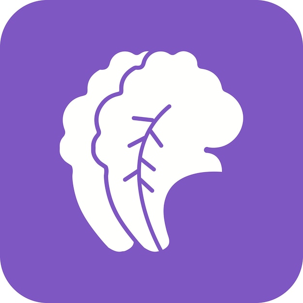 El icono vectorial de repollo se puede utilizar para el conjunto de iconos de frutas y verduras