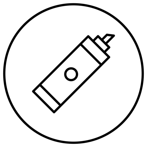 El icono vectorial de resaltador se puede utilizar para el conjunto de iconos de papelería de Office