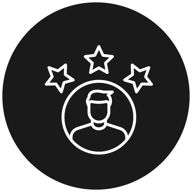 El icono vectorial de reseñas de clientes se puede utilizar para el conjunto de iconos de marketing