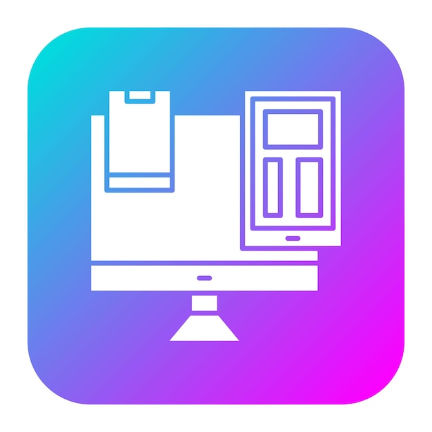 El icono vectorial responsivo se puede utilizar para el conjunto de iconos SEO y SEM