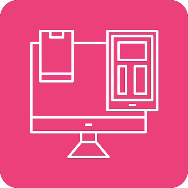 El icono vectorial responsivo se puede utilizar para el conjunto de iconos SEO y SEM