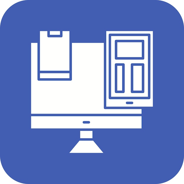 El icono vectorial responsivo se puede utilizar para el conjunto de iconos SEO y SEM