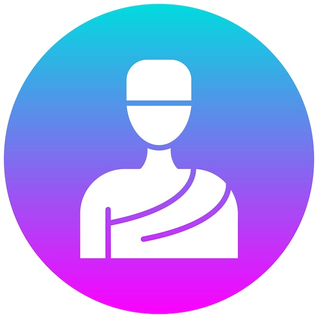 El icono vectorial de la ropa de Ihram se puede usar para el conjunto de iconos de la peregrinación del Hajj
