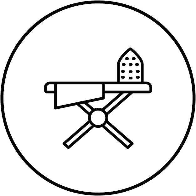 El icono vectorial de la ropa de planchar se puede utilizar para la limpieza y el conjunto de iconos de limpieza