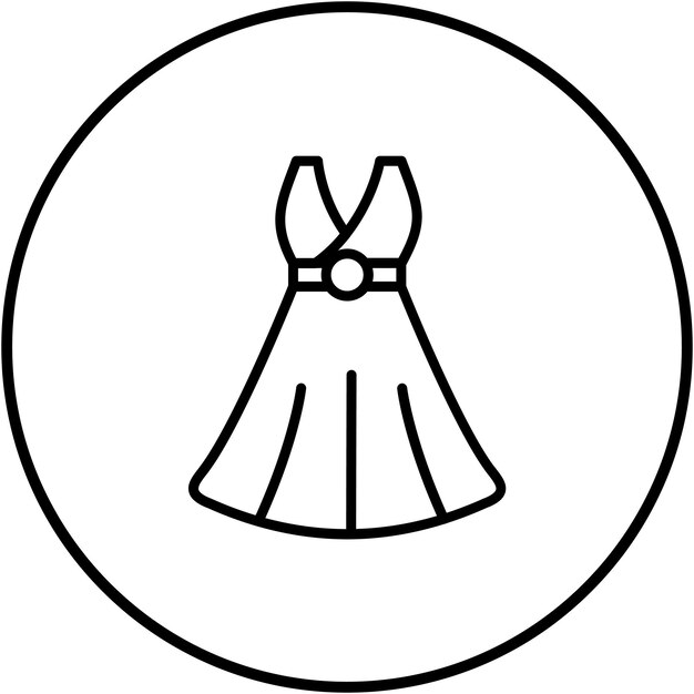 El icono vectorial de la ropa tradicional se puede usar para el conjunto de iconos de Festa Junina