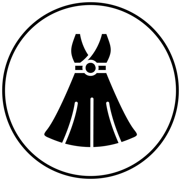 El icono vectorial de la ropa tradicional se puede usar para el conjunto de iconos de Festa Junina