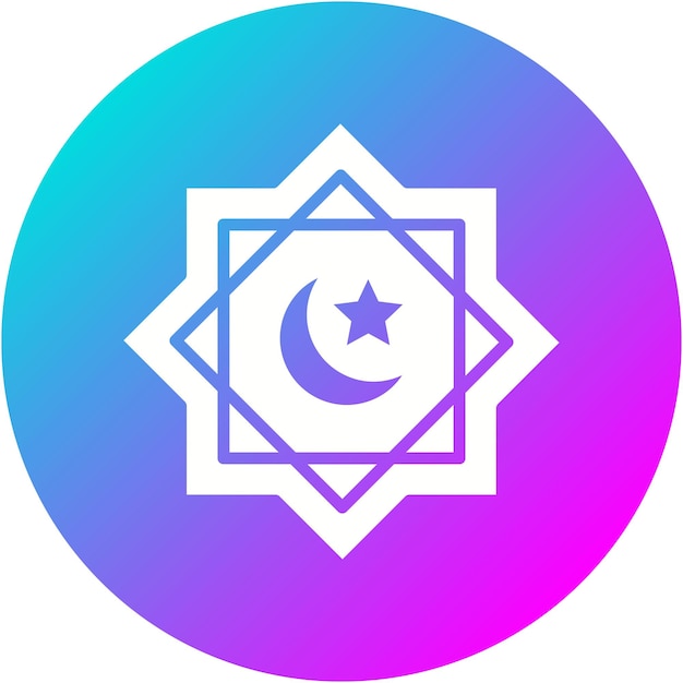 El icono vectorial de Rub El Hizb se puede usar para el conjunto de iconos de Ramadán
