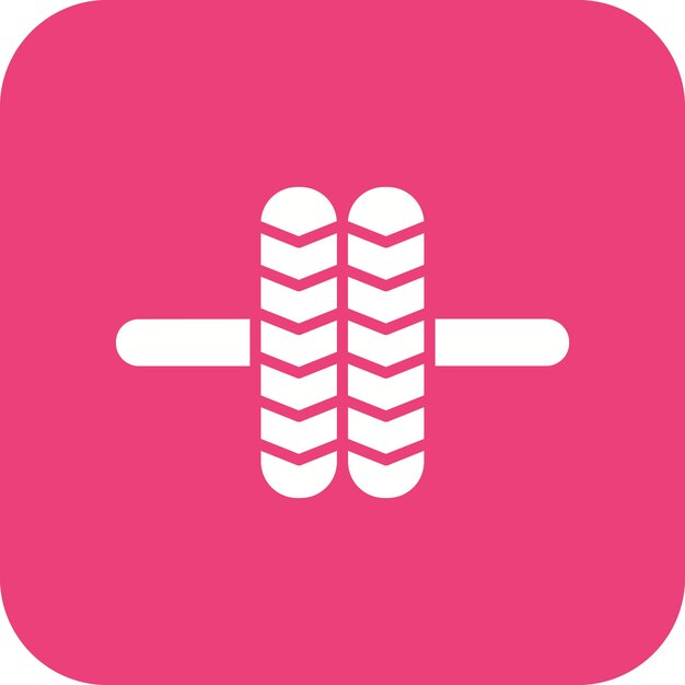 El icono vectorial de la rueda del gimnasio se puede usar para el conjunto de iconos del gimnasio